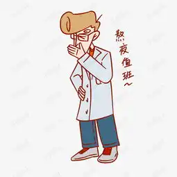  医疗人物表情包熬夜值班插画素材图片免费下载高清psd千库网图片编号...