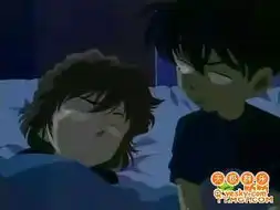  求柯南和小哀的可爱表情图