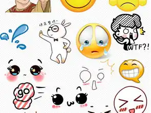  卡通手绘可爱卖萌大眼睛表情背景素材图片模板下载6.56mb办公商务大全生活工作