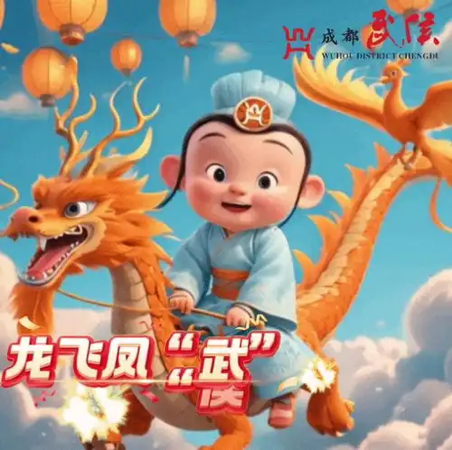  烟火武侯幸福年龙年氛围组上线小武贺新春表情包给您拜年啦