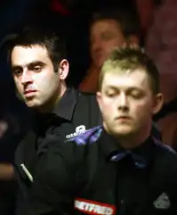  奥沙利文97领先艾伦表情都很淡定