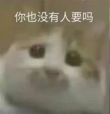  沙雕表情包你也没有人要吗