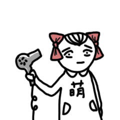  微信表情丑萌丫头